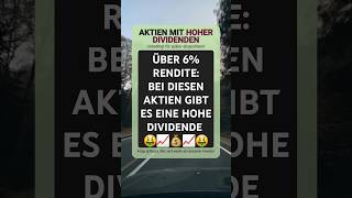 Aktien mit mindestens 6  Dividendenrendite  aktien dividende [upl. by Eitak735]