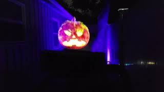 AtmosFX Halloween Decorations Projected On A Fog Machine hologram halloween ghost [upl. by Llenyt]