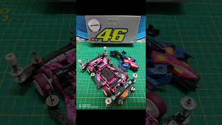 TAMIYA MINI 4WD MACH FRAME FMA CHASSIS BKAX SETUP [upl. by Eisen522]