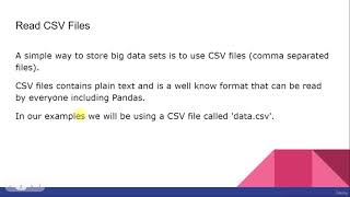 Lecture 12 Read CSV [upl. by Schoenfelder]