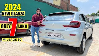 New Toyota Glanza E 2024 Model Price Mileage All Features Detail Review  Best Car Under 8 Lakh [upl. by Nnaeerb]