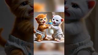 The Story of Kitten Siblings cat catlover cute kitten shorts [upl. by Zurciram]