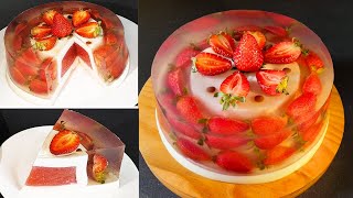 The only Christmas jelly cake in the world  Fruit jelly cake  New Year Jelly Cake 2024 [upl. by Enelie505]