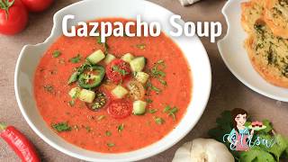 The Best Recipe for Summer Cold Spanish Gazpacho Soup [upl. by Cristine]