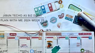 Jibun Techo  Functional Planner  June 2024 Week 25 Plan with Me ft Cocoa Daisy Let’s Go [upl. by Anaicul355]