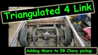 Installing an eBay 4bar in a 58 Chevy pickup [upl. by Eisor]