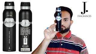 J Rhythm Body Spray For Men  Review  Rhythm Deodorant By J For Men  150ML Bottle  J Fragrance [upl. by Ahsienet]