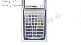 Chap 5 intégration calculer une intégrale avec la calculatrice CASIO [upl. by Drolyag494]