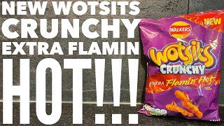 Walkers Wotsits Crunchy Extra Flamin Hot Review [upl. by Spatz]