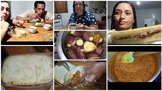 PREPARANDO ESCONDIDINHO PASSO A PASSO DE BATATA DOCE COM CARNE MOÍDA GRATINADO NO FORNO PRO JANTAR [upl. by Particia]