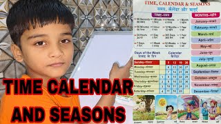 kids learn time calendar amp seasons [upl. by Chelsey]