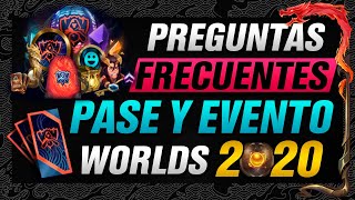 League of Legends  PREGUNTAS y RESPUESTAS sobre el Pase y Evento Worlds 2020  Skins Prestigiosas [upl. by Atikal]