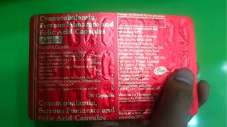 Cyanocobalamin Ferrous Fumarate and Folic Acid AUTRIN HAEMATINIC Capsules Uses In Hindi [upl. by Khudari416]