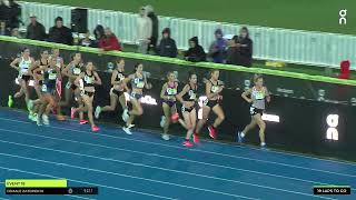 Lauren Ryan wins the Female Zatopek10 in 325400 2023 On Track Nights Zatopek10 [upl. by Sparkie]