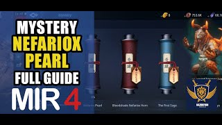 Nefariox Pearl Mystery FULL GUIDE  MIR4 Mystery Full Guide Clue 1 2 3 4 5 6 7 and 8 [upl. by Cassella]