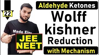 L22 Wolffkishner Reduction  Aldehyde Ketones Chemical Reaction  JEE NEET  By Arvind Arora [upl. by Valdas749]