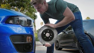 2017 WRX GETS UPGRADED BRAKES [upl. by Borlow]