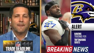 Adam Schefter BREAKING NEWS Rams trade CB Tredavious White to Ravens  NFL trade deadline [upl. by Asilak408]