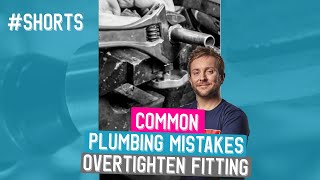 Common plumbing mistake overtightening compression fittings shorts [upl. by Latimore]