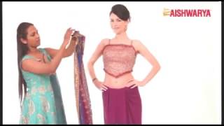 How to drape a saree in Coorgi Style [upl. by Yroffej]