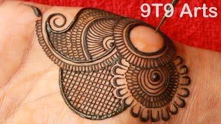 Very beautiful stylish front hand mehndi design  easy mehndi design  mehndi ka design  mehndi [upl. by Aihseit]