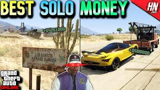 Top 10 BEST WAYS To Make MONEY SOLO In GTA Online [upl. by Rot]