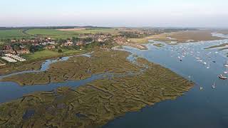 Brancaster Staithe Norfolk DJI Phantom 4 flight [upl. by Erodasi]