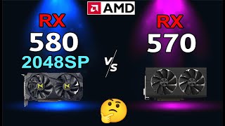 RX 570 vs RX 580 2048sp Aliexpress test in 10 games [upl. by Anavas]