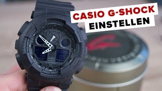 Deutsch Casio GSHOCK EINSTELLEN  Tutorial  FullHD [upl. by Einaffit785]