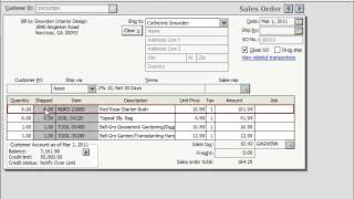 Peachtree Tutorial The Sales Orders Window Sage Training Lesson 46 [upl. by Conall]