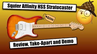 2021 Squier Affinity FMT HSS Stratocaster  Review TakeApart Demo [upl. by Joli]