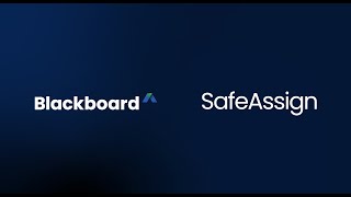 SafeAssign  Blackboard [upl. by Anelis]