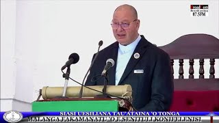 Tō Folofola Malanga ‘o ‘Ene ‘Afio Tupou VI ‘ihe Fakafeta’i Senituli oe Konifelenisi Siasi Uesiliana [upl. by Fokos210]