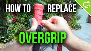 How To Change Overgrip on Tennis Racket Like a Pro [upl. by Naehgem]