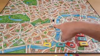 Lets play Scotland Yard Rules and review by Hit and Sunk Games [upl. by Lielos]