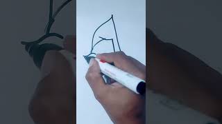 Cartoon girl drawing craftandeducation drawing art artneducation siyaaarteducation [upl. by Delmer]