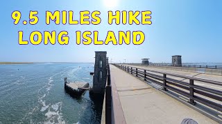 Jones Beach Bikeway Hike  Cedar Creek Park to Jones Beach Along Wantagh Parkway [upl. by Cerys]