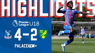 THREE STRAIGHT WINS 🔥😤  Palace 42 Norwich  U18 Match Highlights [upl. by Arag732]