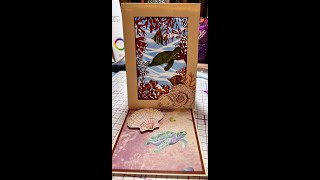 Ocean Easel Create a Card Second Attempt [upl. by Etezzil57]