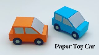 How To Make Easy Paper Toy CAR For Kids  Nursery Craft Ideas  Paper Craft Easy  KIDS crafts  CAR [upl. by Lambard]