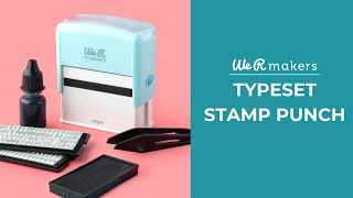 We R Makers Typeset Stamp Punch [upl. by Carny292]