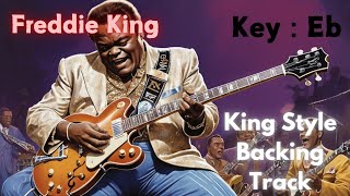 Freddie King Style Funky Blues Backing Track  Artist Influence  Bb [upl. by Buckley]