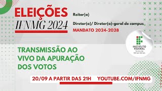 Apuração de votos  Eleições IFNMG 2024 [upl. by Earised708]