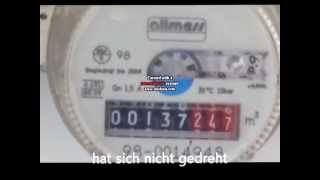 Water meter stop Part 3 Wasserentnahme wenn eine der Wasserzähler sich nicht mehr mitdreht [upl. by Oisor837]