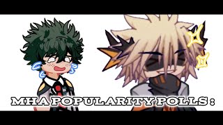 mha popularity polls   MHA  Gacha Life 2  THE GREATEST x Femininomenon [upl. by Aninaig640]