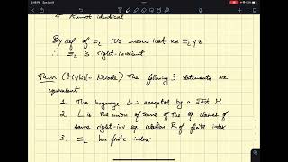 The MyhillNerode Theorem [upl. by Acinnad545]