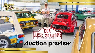 Classic Car Auctions CCA preview walk [upl. by Hadwin]