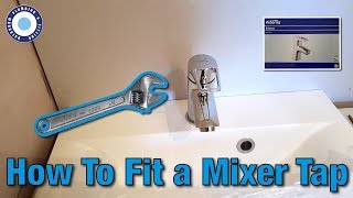 How To Fit Basin Mixer Taps  Change MIxer Taps  Alterna Bristan Valenza Install [upl. by Okir]