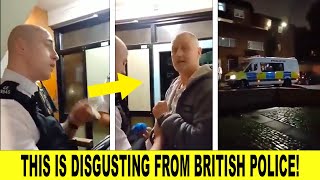 DISGUSTING As Footage Shows UK Police Arresting Man For Saying ‘I Don’t Want Palestine Flags In UK’ [upl. by Salomi240]