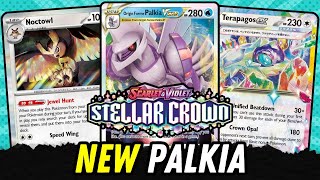 Stellar Crown Palkia VSTAR Terapagos ex Early Deck Profile  Pokemon TCG [upl. by Zerlina]